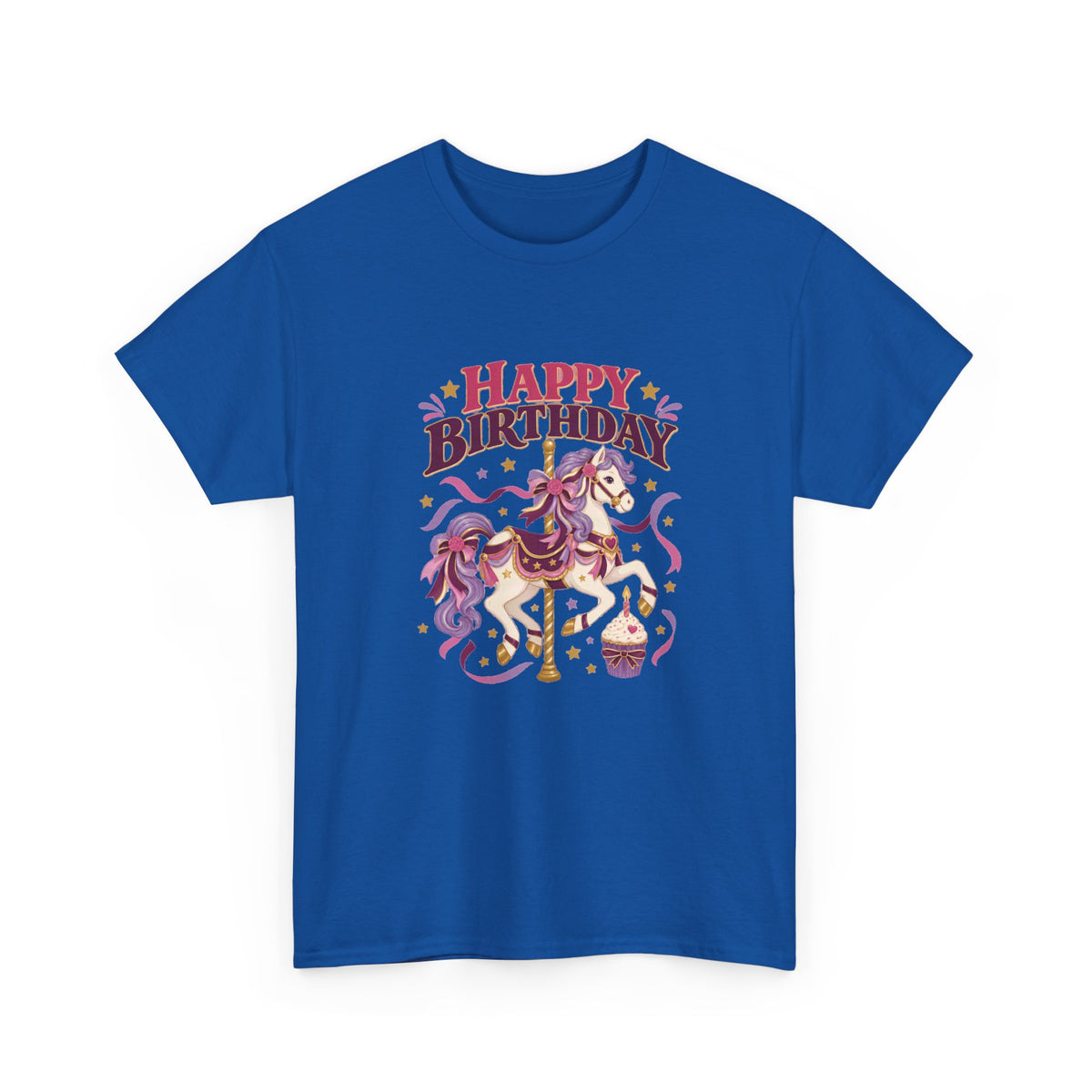 Carousel Horse Happy Birthday Tee