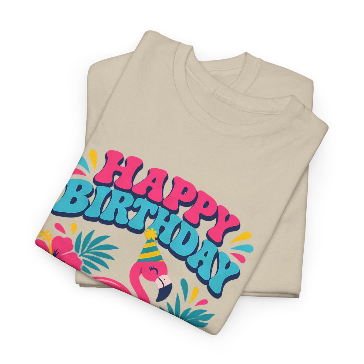 Flamingo Happy Birthday Tee