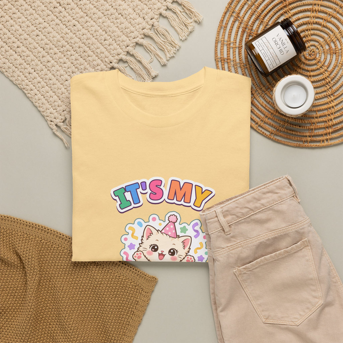 It's My Birthday Kitten birthday shirt – Gildan tee by Happywear