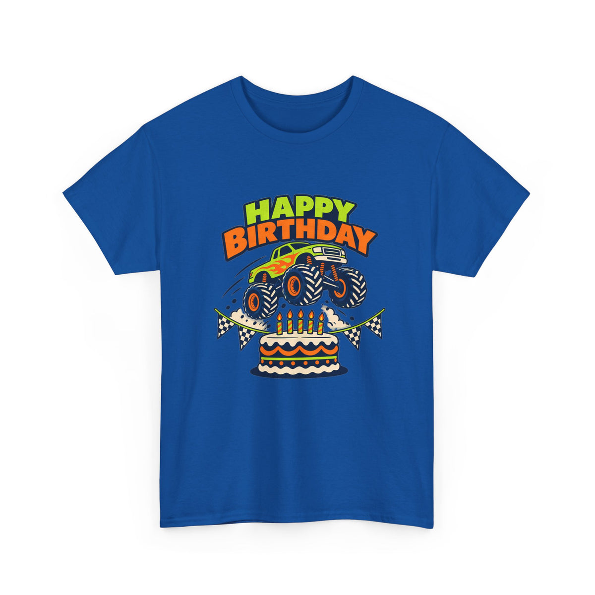 Monster Truck Happy Birthday Tee