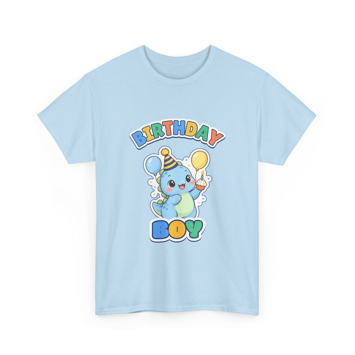 Birthday Boy Dino birthday shirt – Gildan tee by Happywear