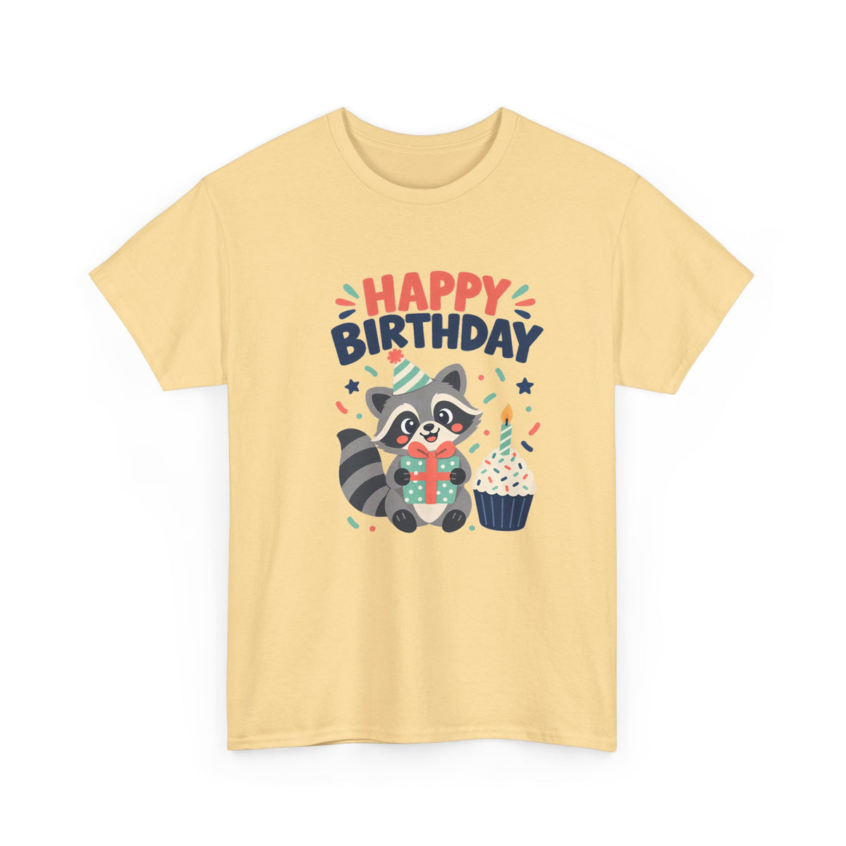 Raccoon Happy Birthday Tee