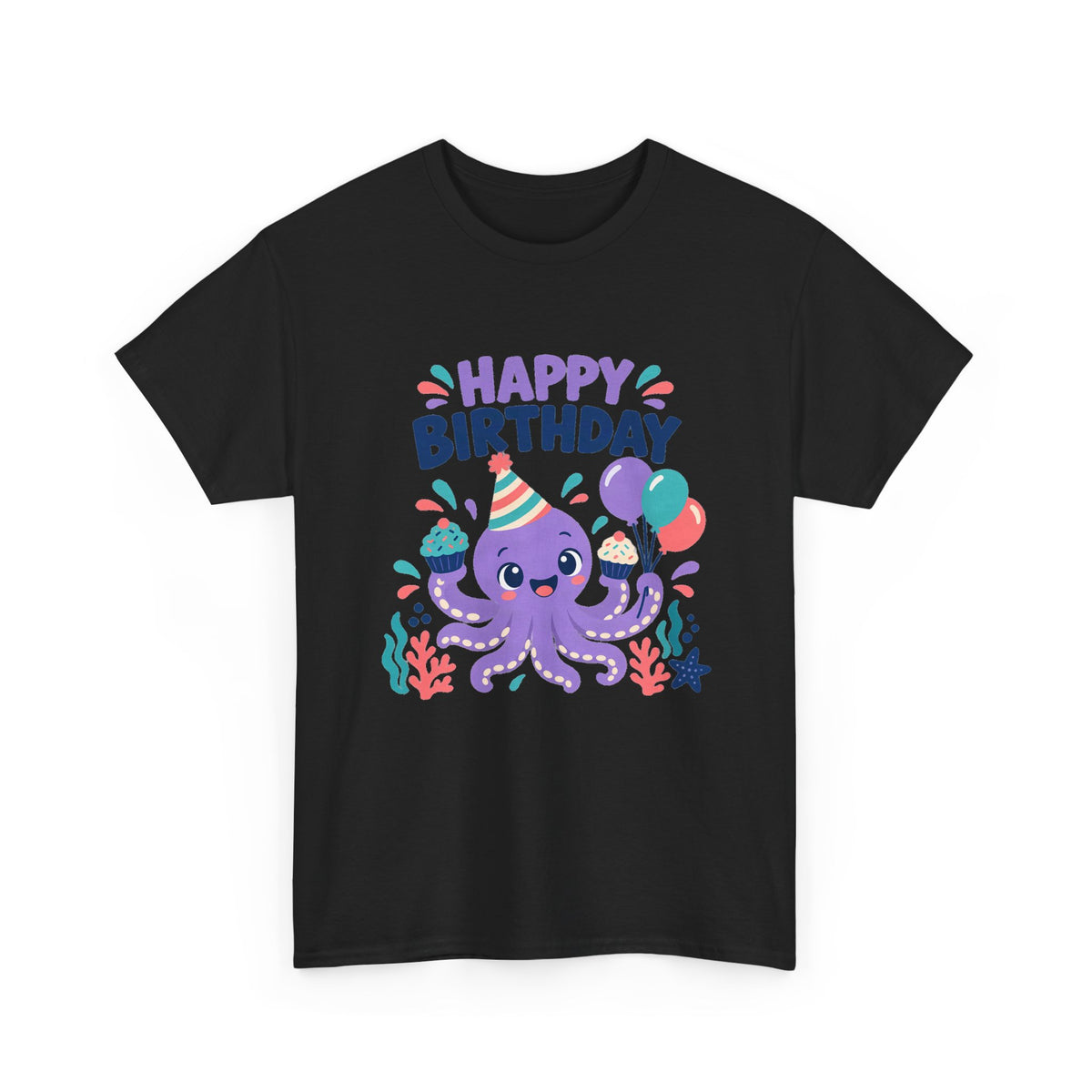 Octopus Happy Birthday Tee