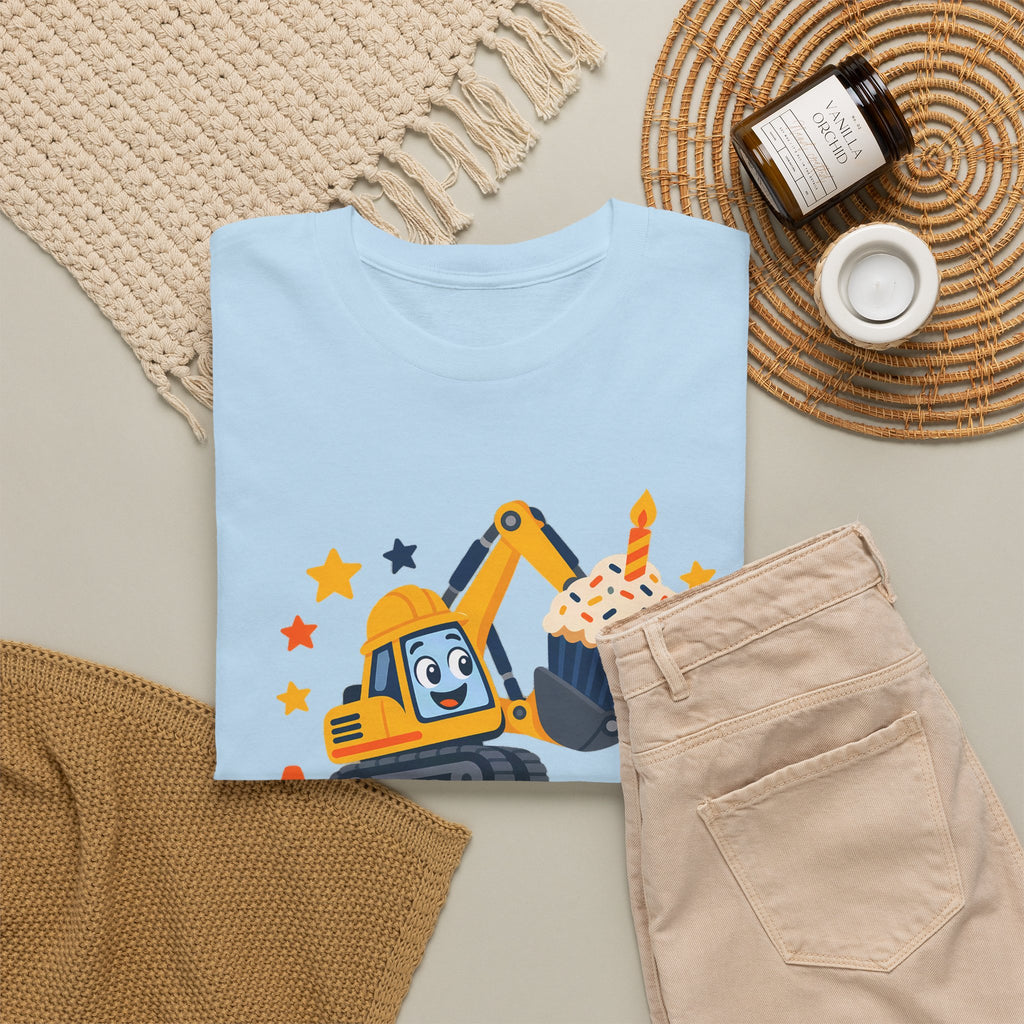 Personalized Construction Birthday Shirt – Add Name & Age