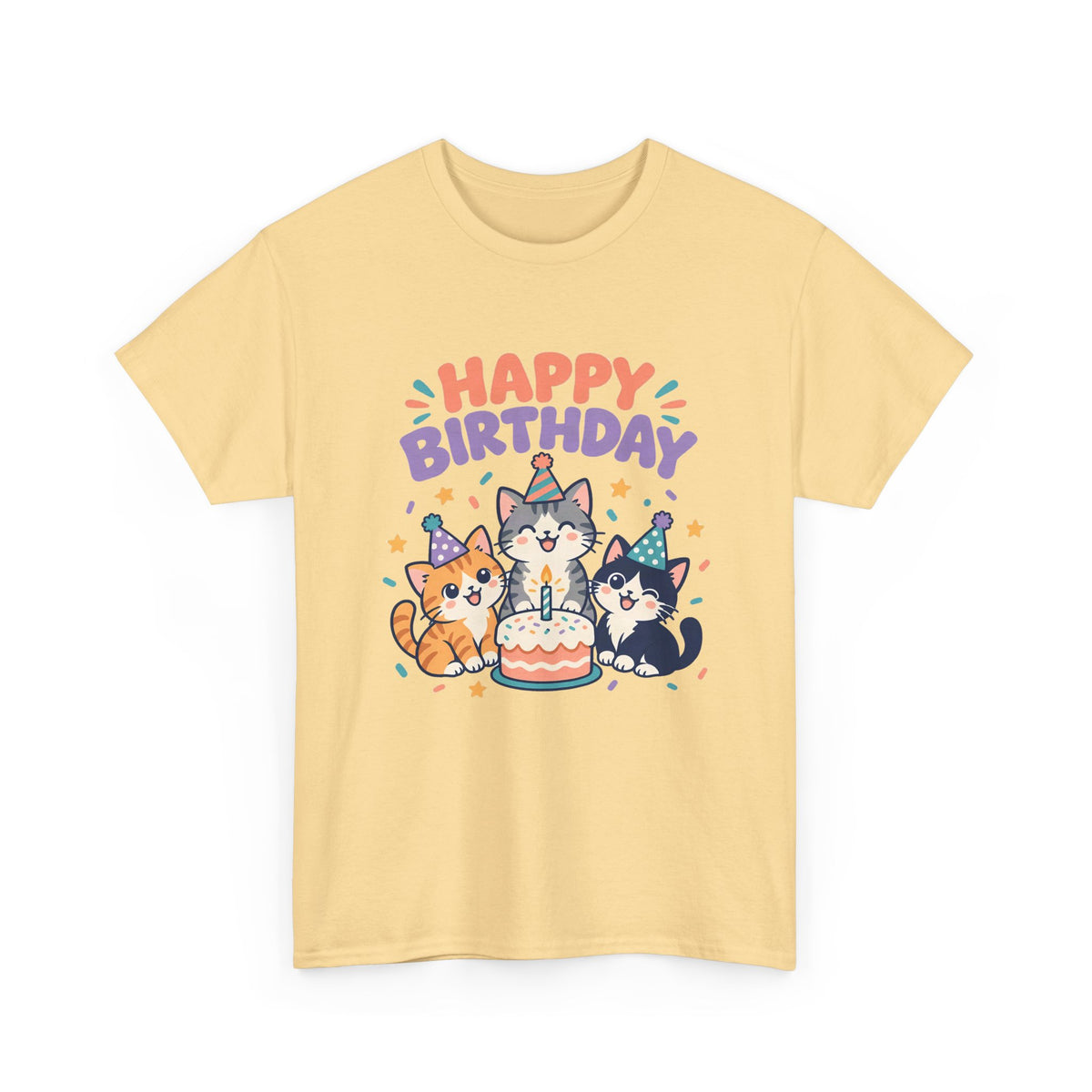 Party Kittens Happy Birthday shirt – Gildan tee by Happywear