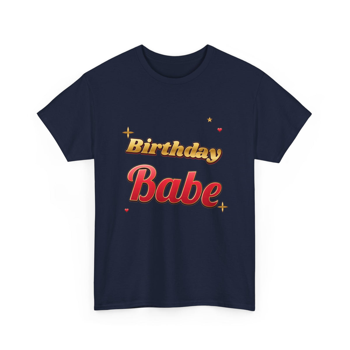 Birthday Babe Red & Gold birthday shirt – Gildan tee by Happywear