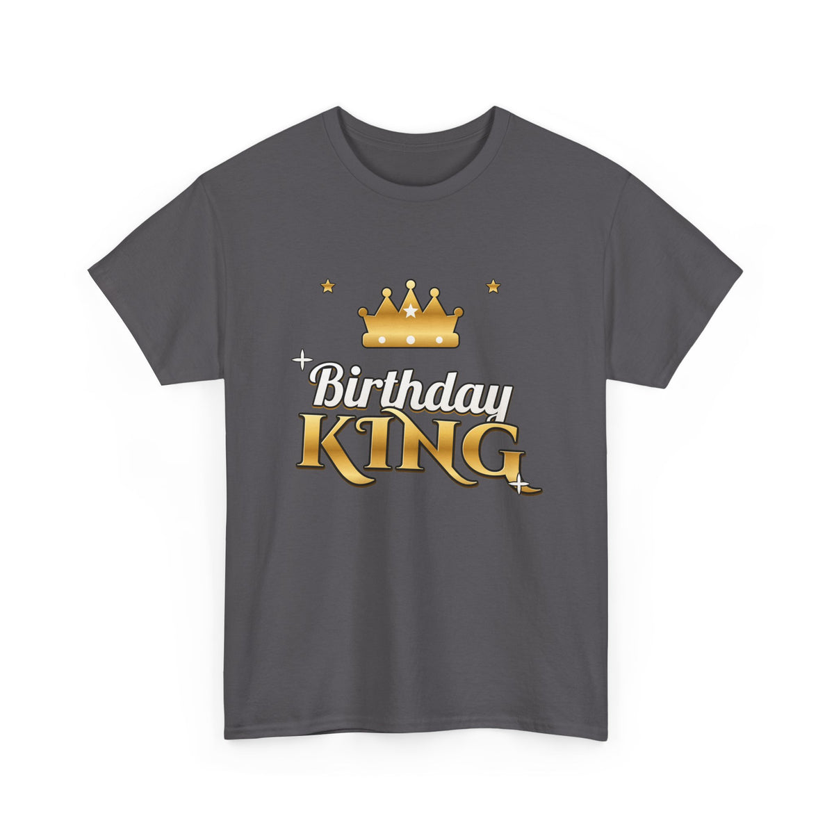 Birthday King Gold Crown birthday shirt – Gildan tee by Happywear