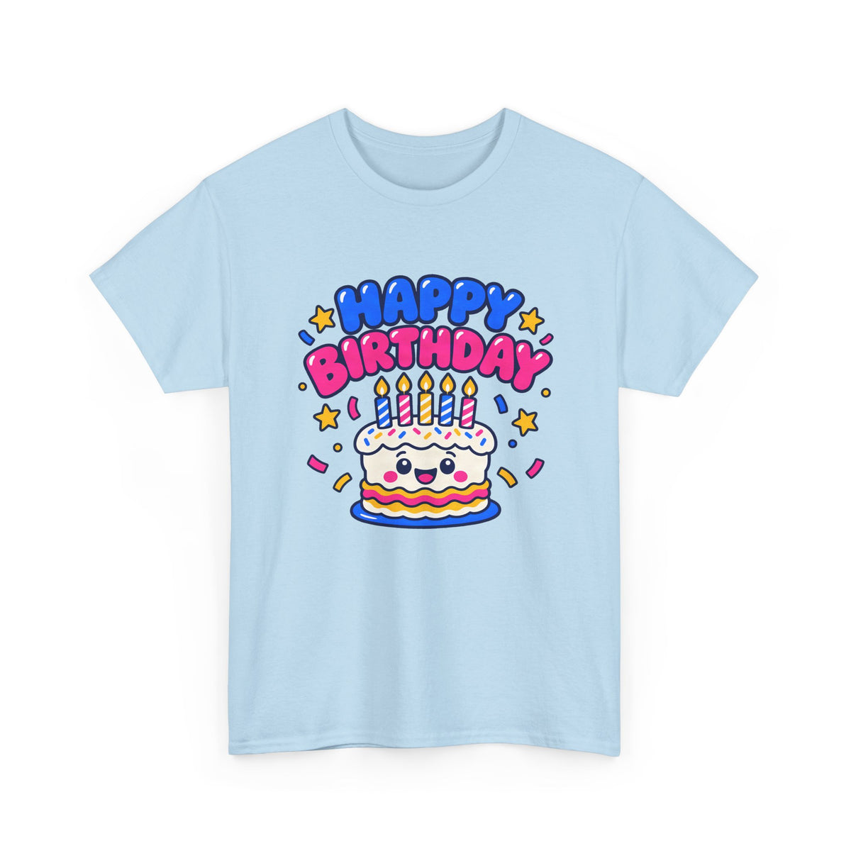 Happy Cake Face Birthday shirt – Gildan tee by Happywear