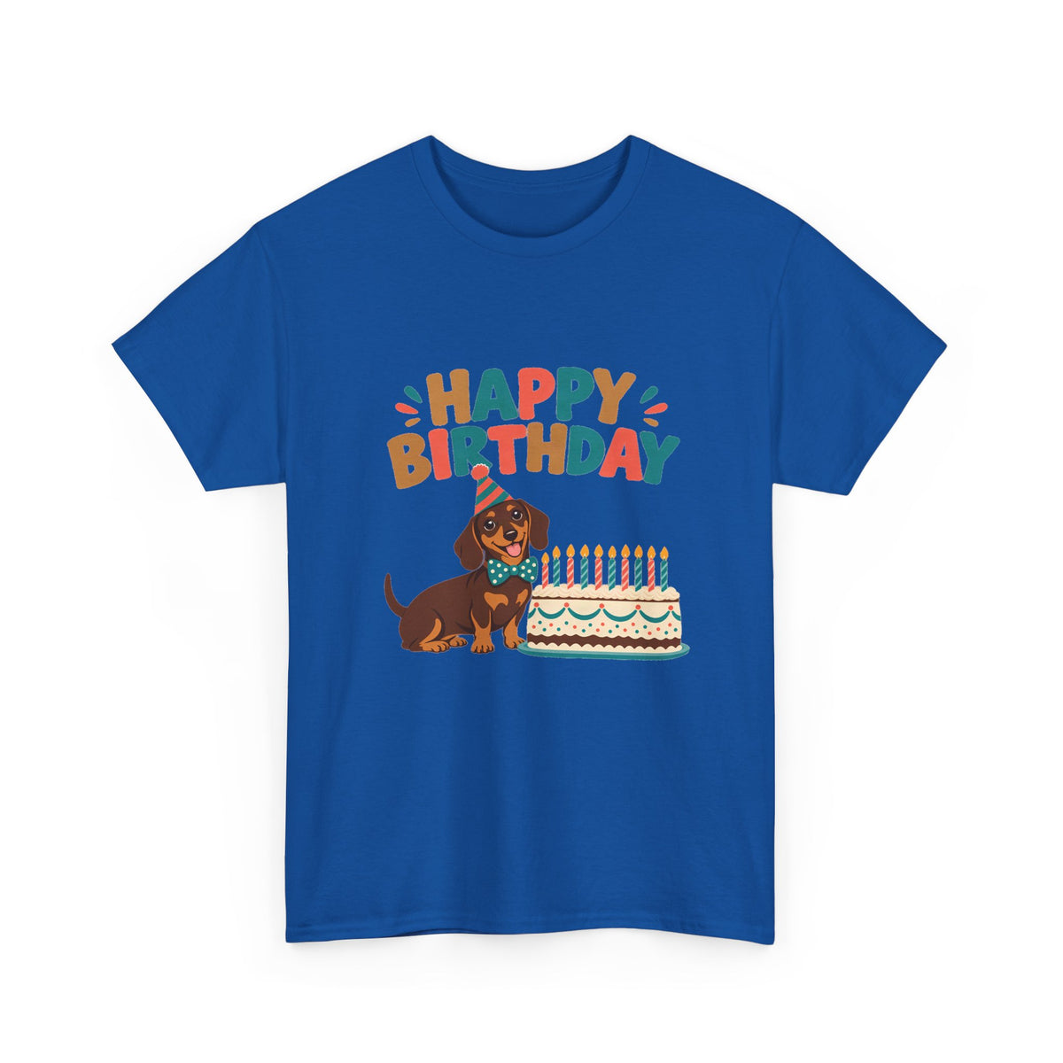Dachshund Happy Birthday Tee