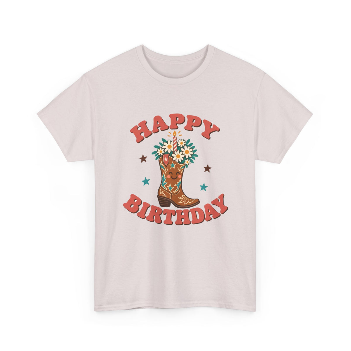 Cowgirl Boot Happy Birthday shirt – Gildan tee by Happywear