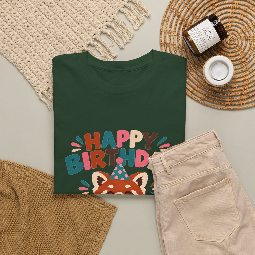 Red Panda Happy Birthday Tee