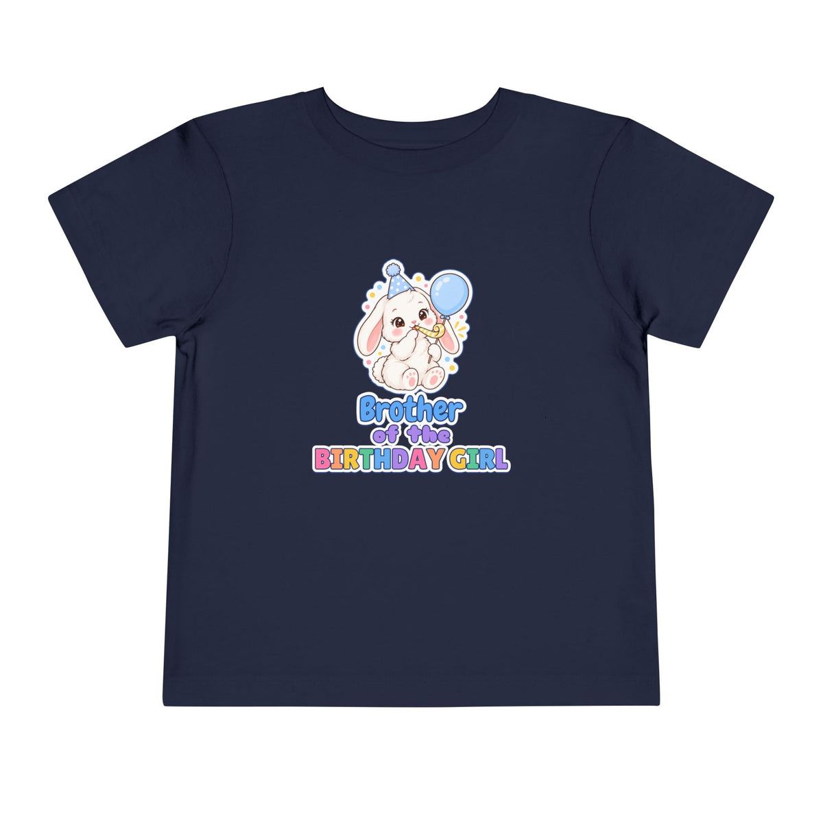 Brother of the Birthday Girl Bunny birthday shirt – toddler Gildan tee by Happywear