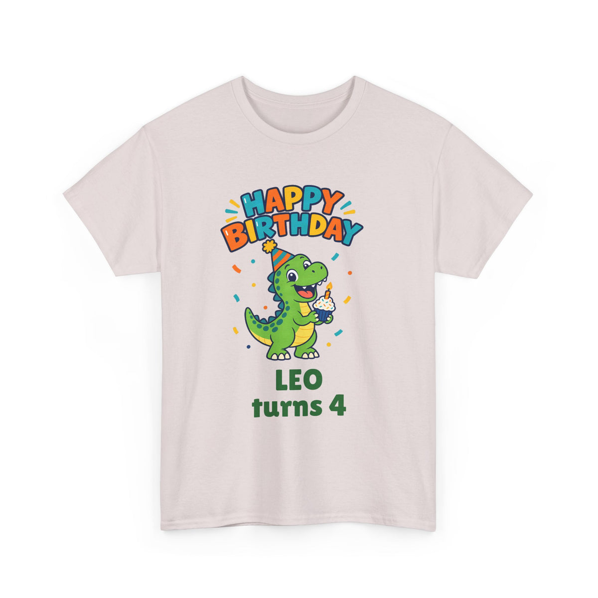 Personalized Dinosaur Birthday Shirt – Add Name & Age