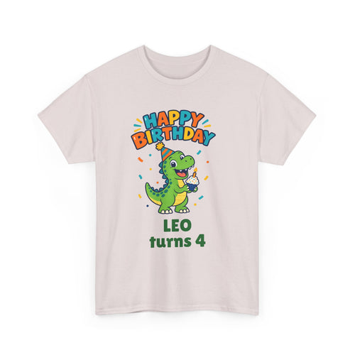Personalized Dinosaur Birthday Shirt – Add Name & Age