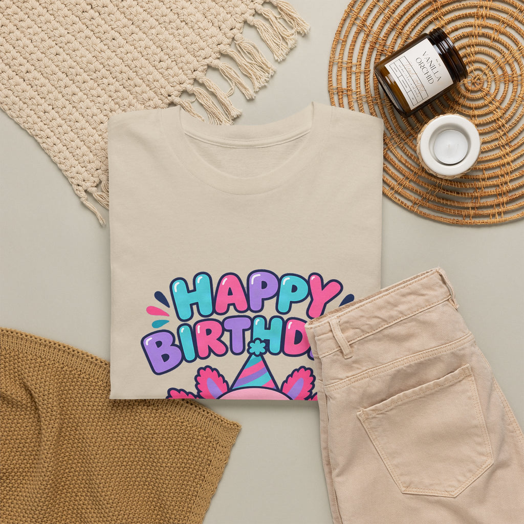 Axolotl Happy Birthday Tee