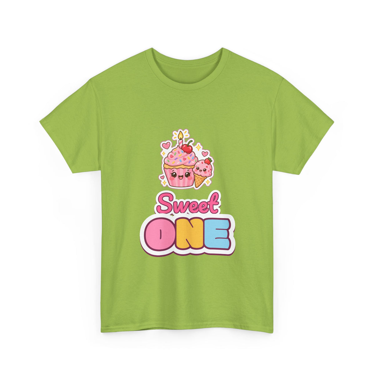 Sweet One 1st Birthday Cupcake birthday shirt – Gildan tee by Happywear