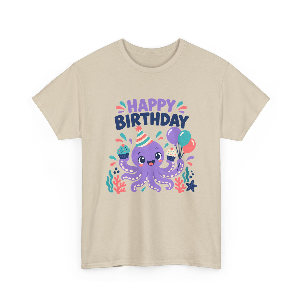 Octopus Happy Birthday Tee