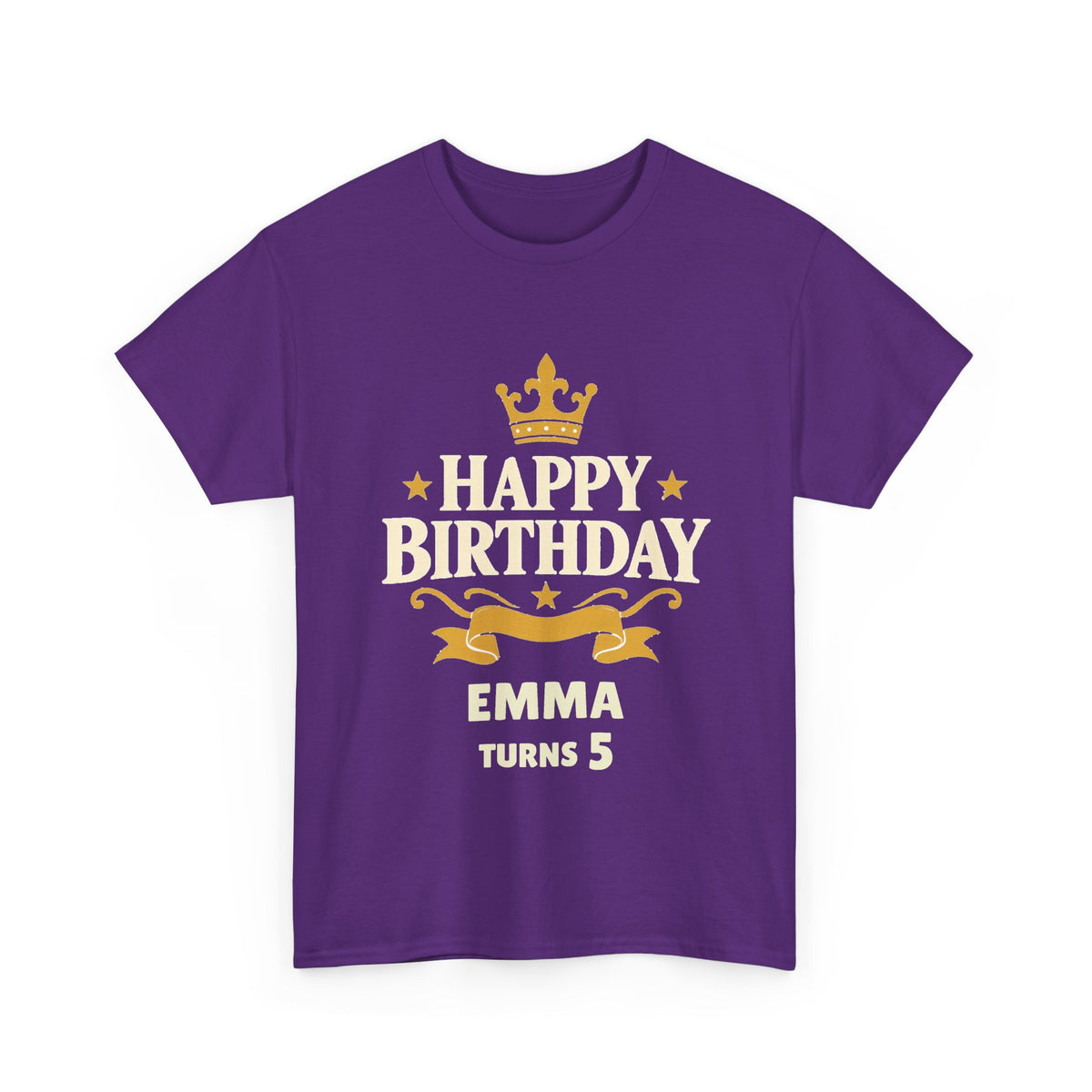 Personalized Royal Crown Birthday Shirt – Add Name & Age