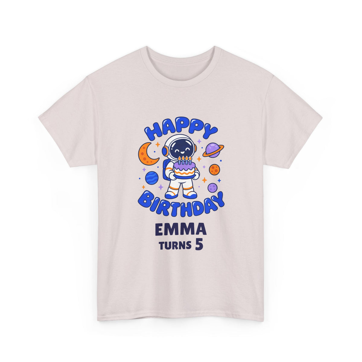 Personalized Space Astronaut Birthday Shirt – Add Name & Age