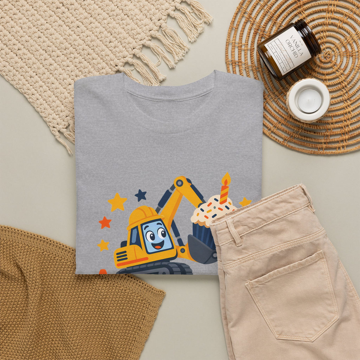 Personalized Construction Birthday Shirt – Add Name & Age