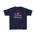 Birthday Princess Pink & Silver Tiara birthday shirt – kids Gildan tee by Happywear