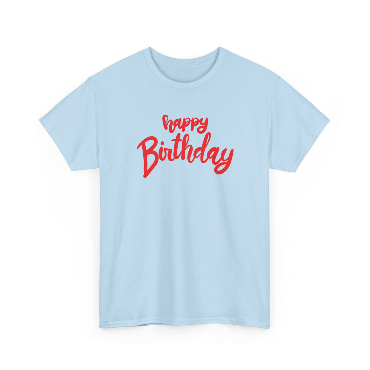Happy Birthday Script & Cake birthday shirt – Gildan tee by Happywear