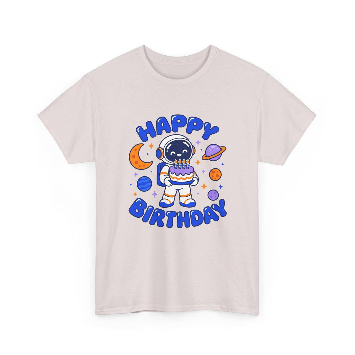 Space Astronaut Happy Birthday shirt – Gildan tee by Happywear