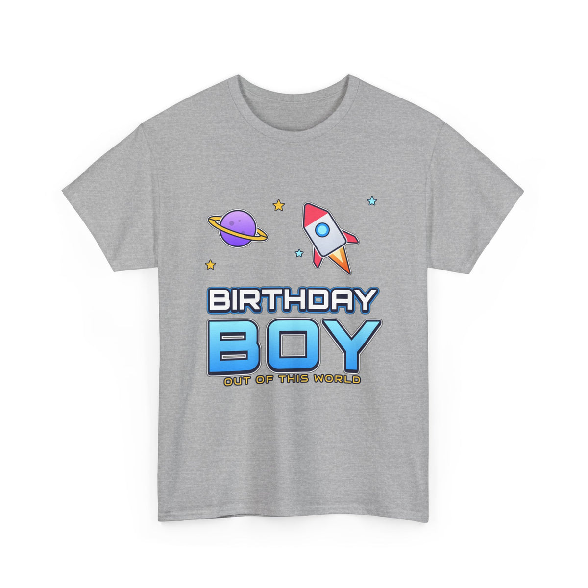 Birthday Boy Out of This World Space birthday shirt – Gildan tee by Happywear