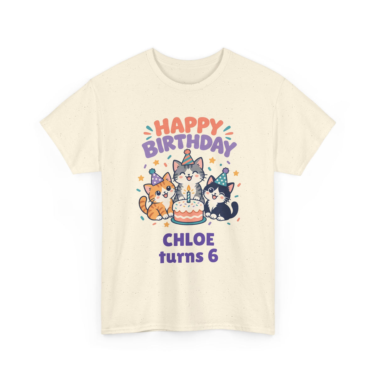 Personalized Party Kittens Birthday Shirt – Add Name & Age