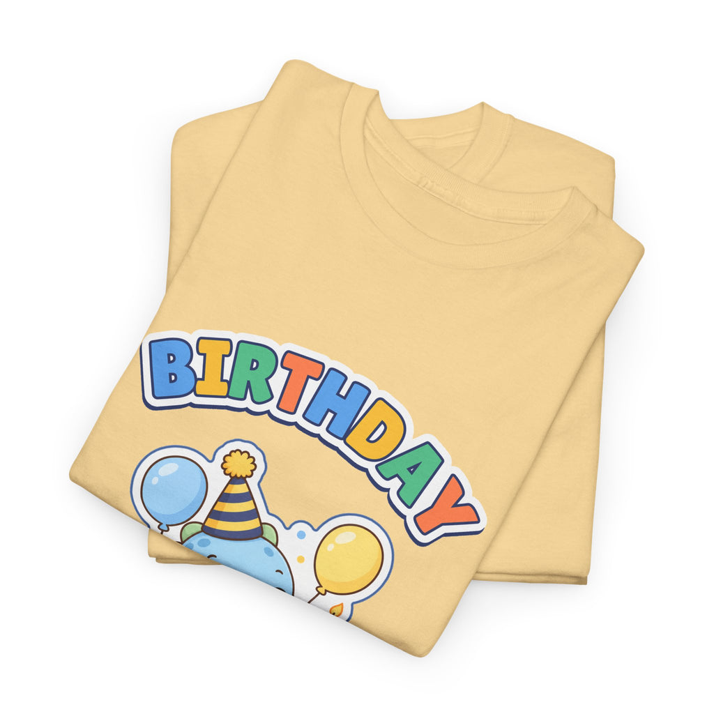 Birthday Boy Dino birthday shirt – Gildan tee by Happywear