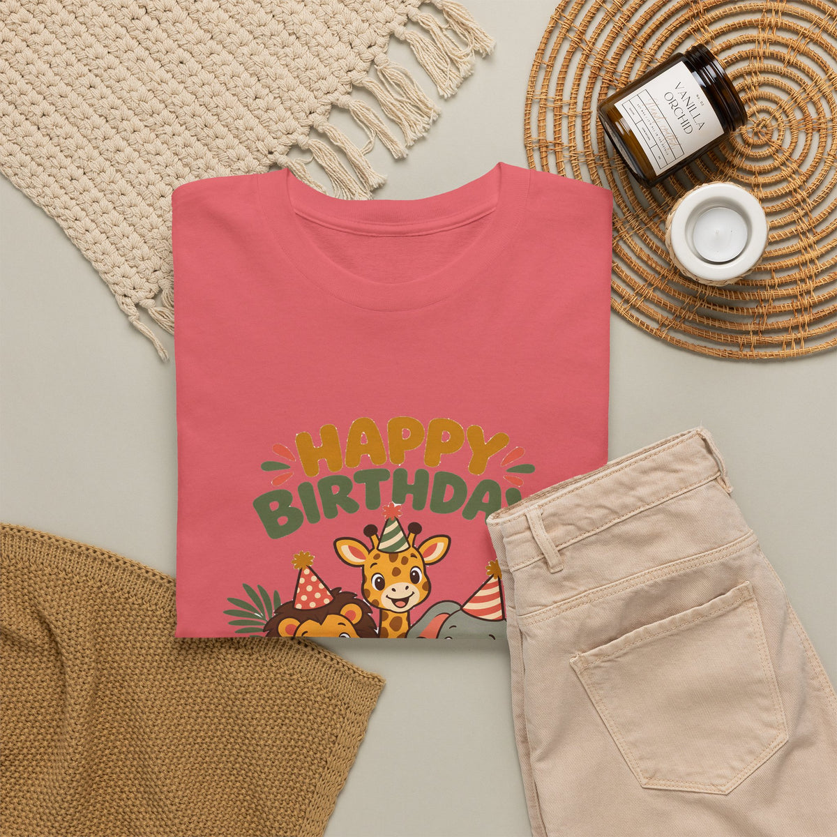 Personalized Safari Friends Birthday Shirt – Add Name & Age