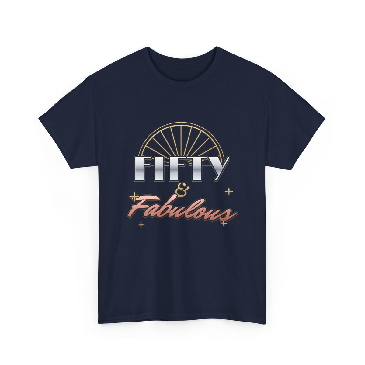 Fifty & Fabulous Birthday shirt – Gildan tee by Happywear