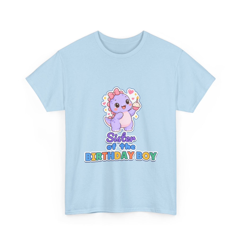 Sister of the Birthday Boy Dino birthday shirt – Gildan tee by Happywear