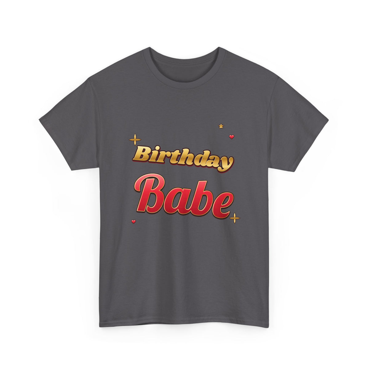 Birthday Babe Red & Gold birthday shirt – Gildan tee by Happywear