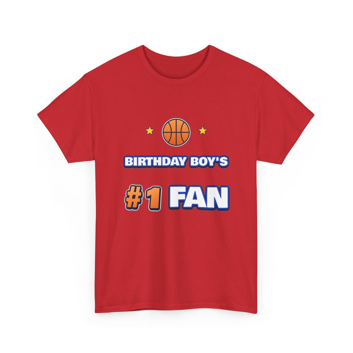 Birthday Boy's #1 Fan Basketball birthday shirt – Gildan tee by Happywear