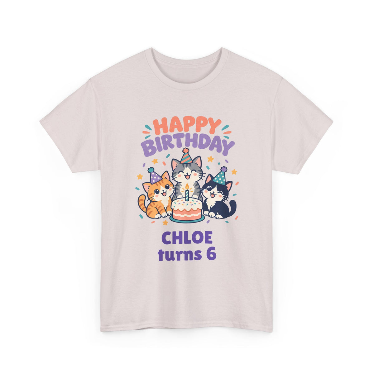 Personalized Party Kittens Birthday Shirt – Add Name & Age
