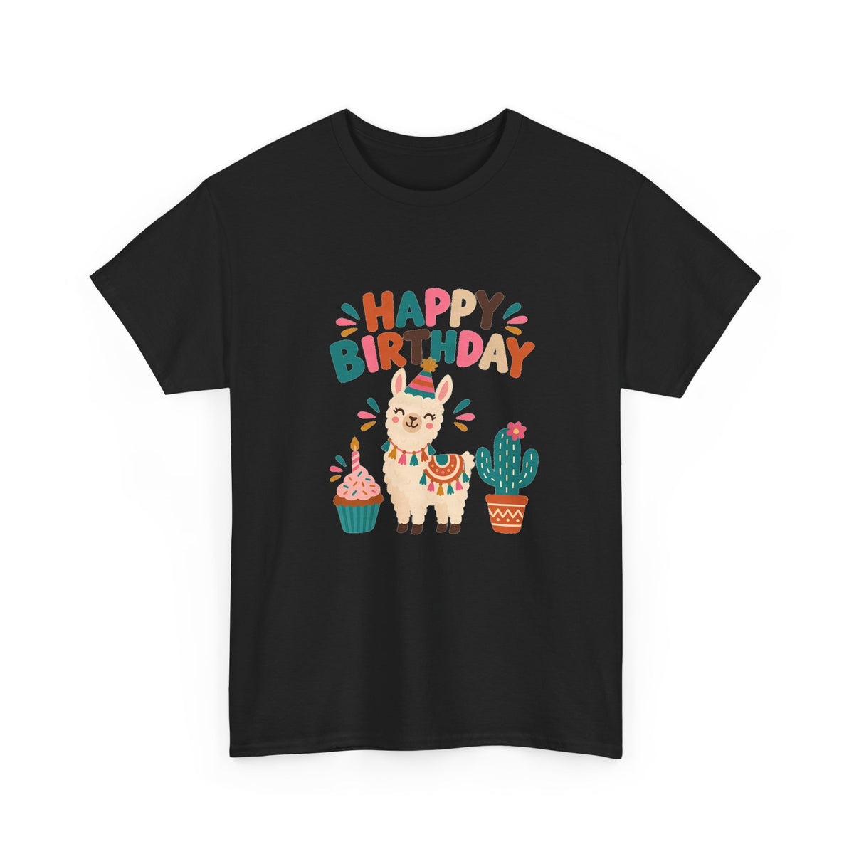 Llama Happy Birthday Tee
