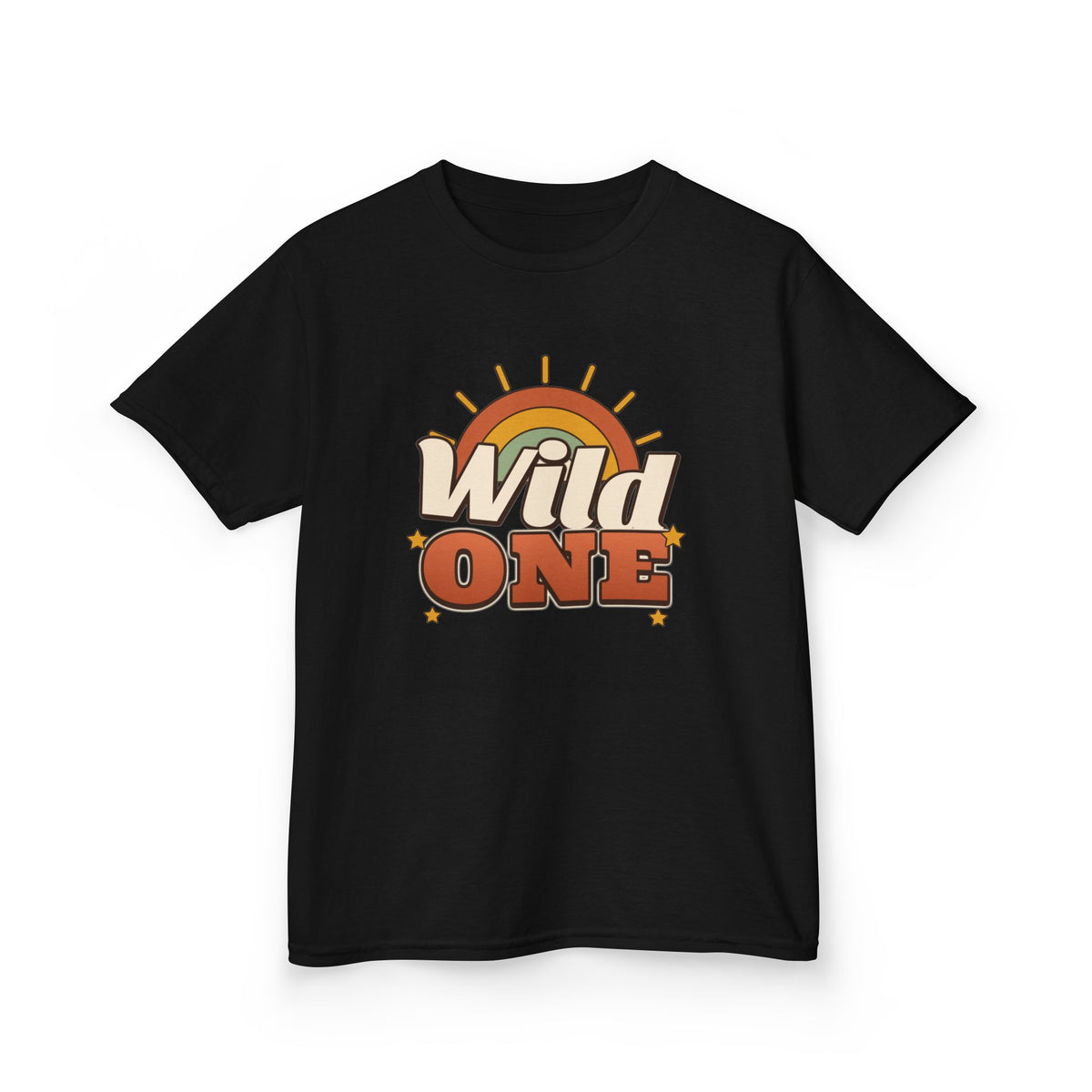 Wild One Boho Sun Birthday shirt – kids Gildan tee by Happywear