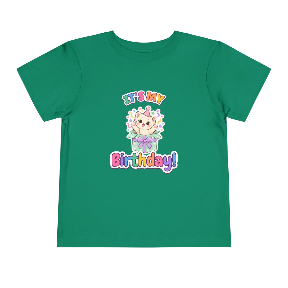 It's My Birthday Kitten birthday shirt – toddler Gildan tee by Happywear