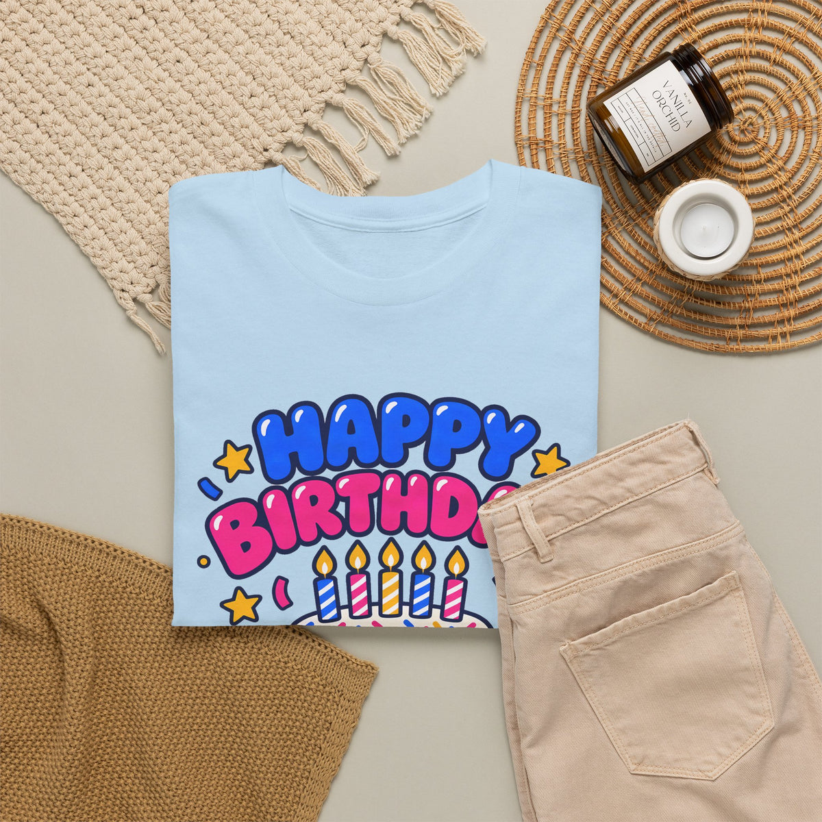 Personalized Birthday Cake Shirt – Add Name & Age