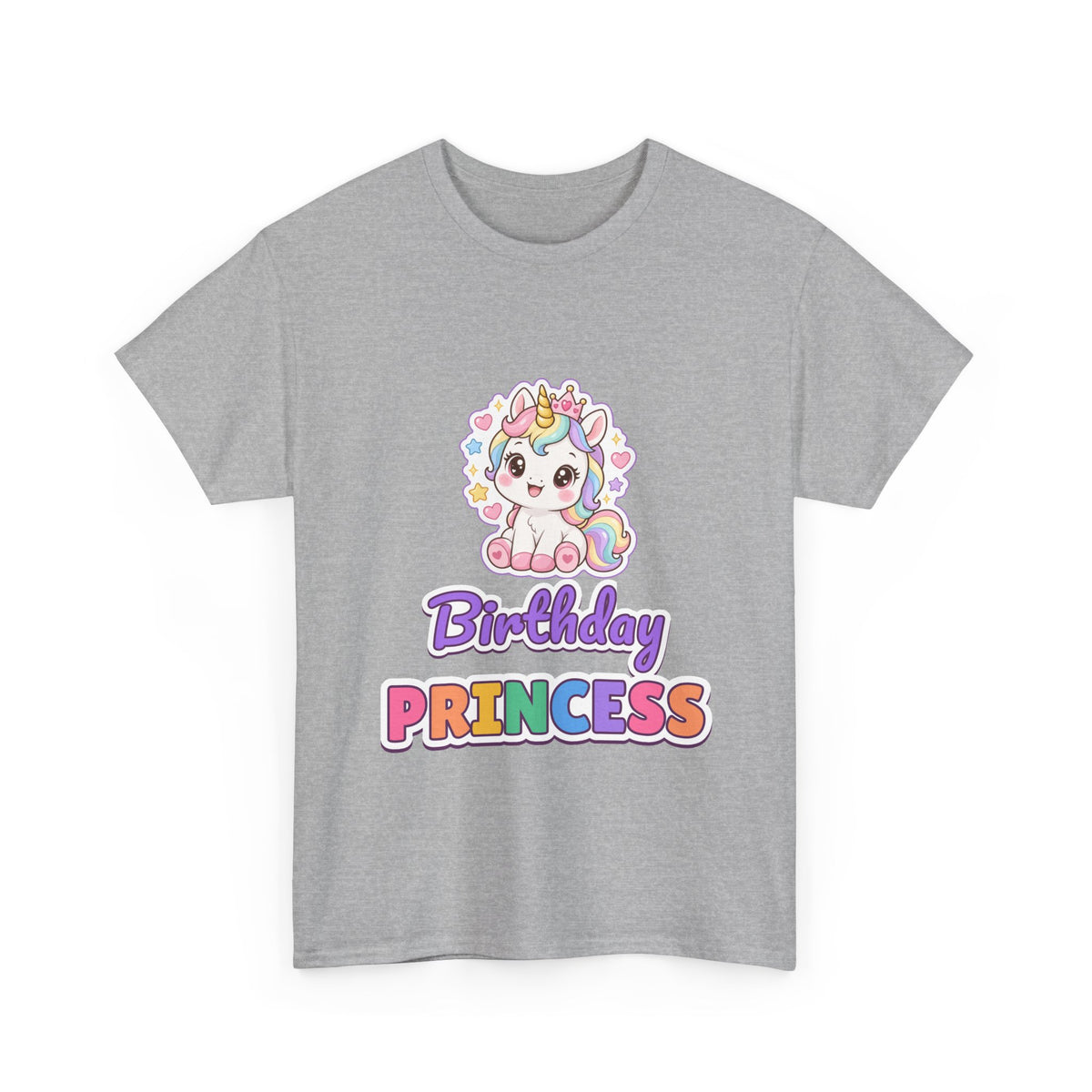 Birthday Princess Unicorn birthday shirt – Gildan tee by Happywear
