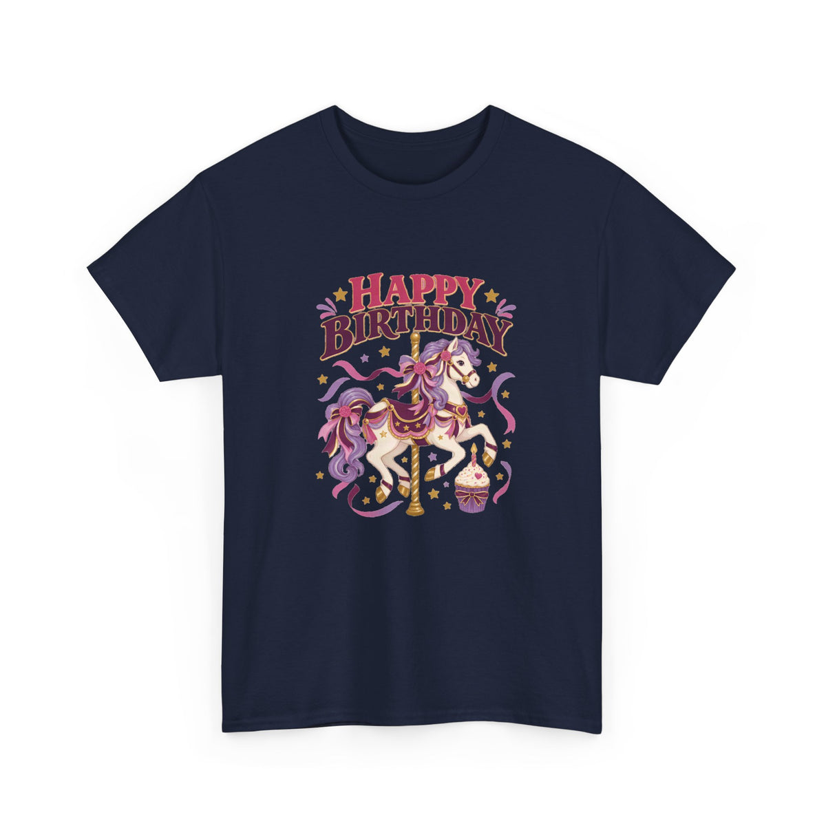 Carousel Horse Happy Birthday Tee