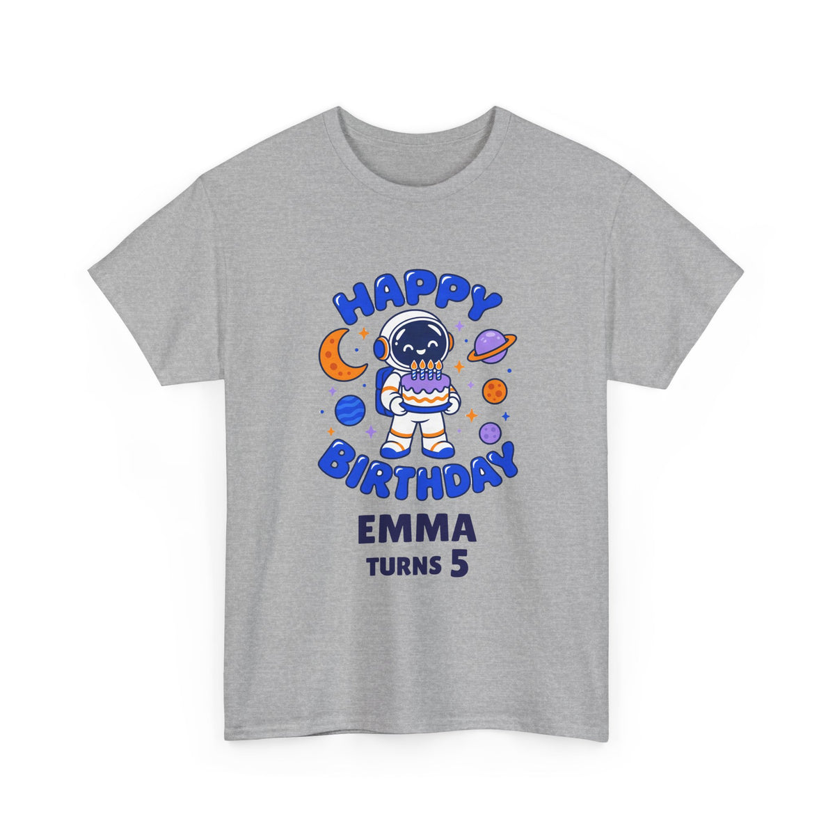 Personalized Space Astronaut Birthday Shirt – Add Name & Age