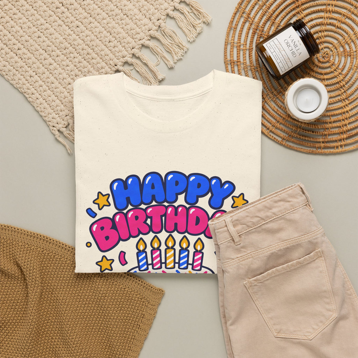 Personalized Birthday Cake Shirt – Add Name & Age