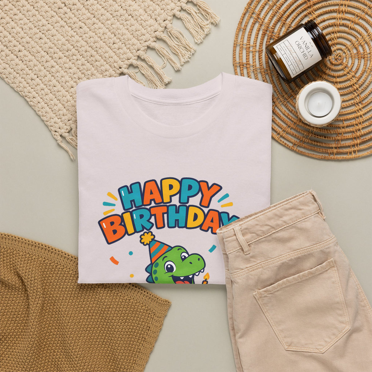 Personalized Dinosaur Birthday Shirt – Add Name & Age