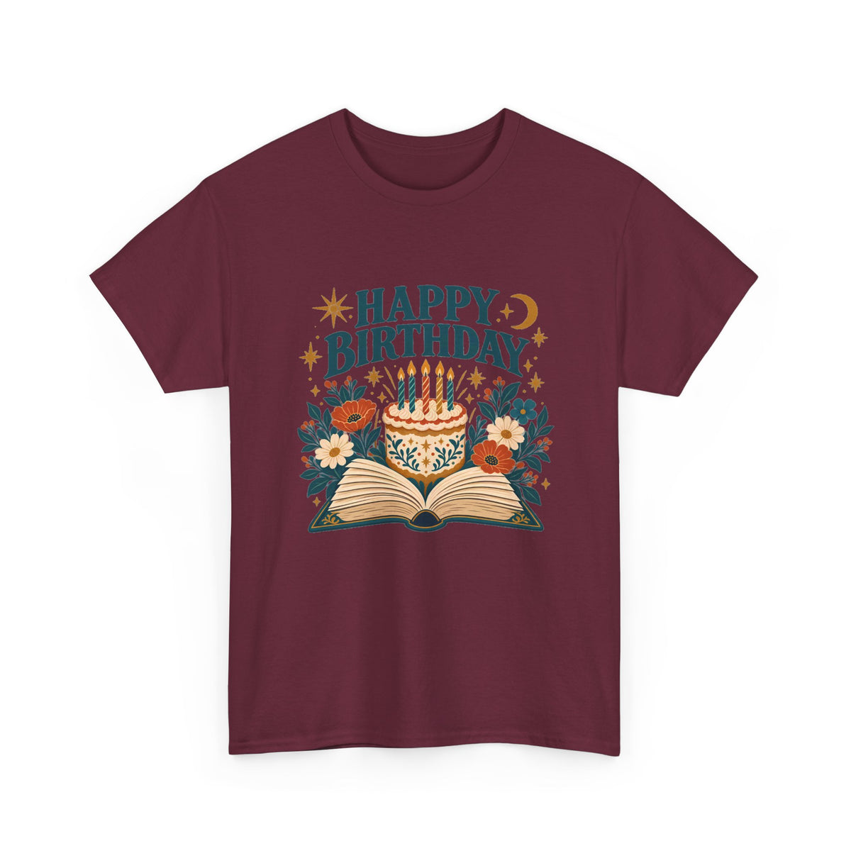 Book Lover Happy Birthday Tee