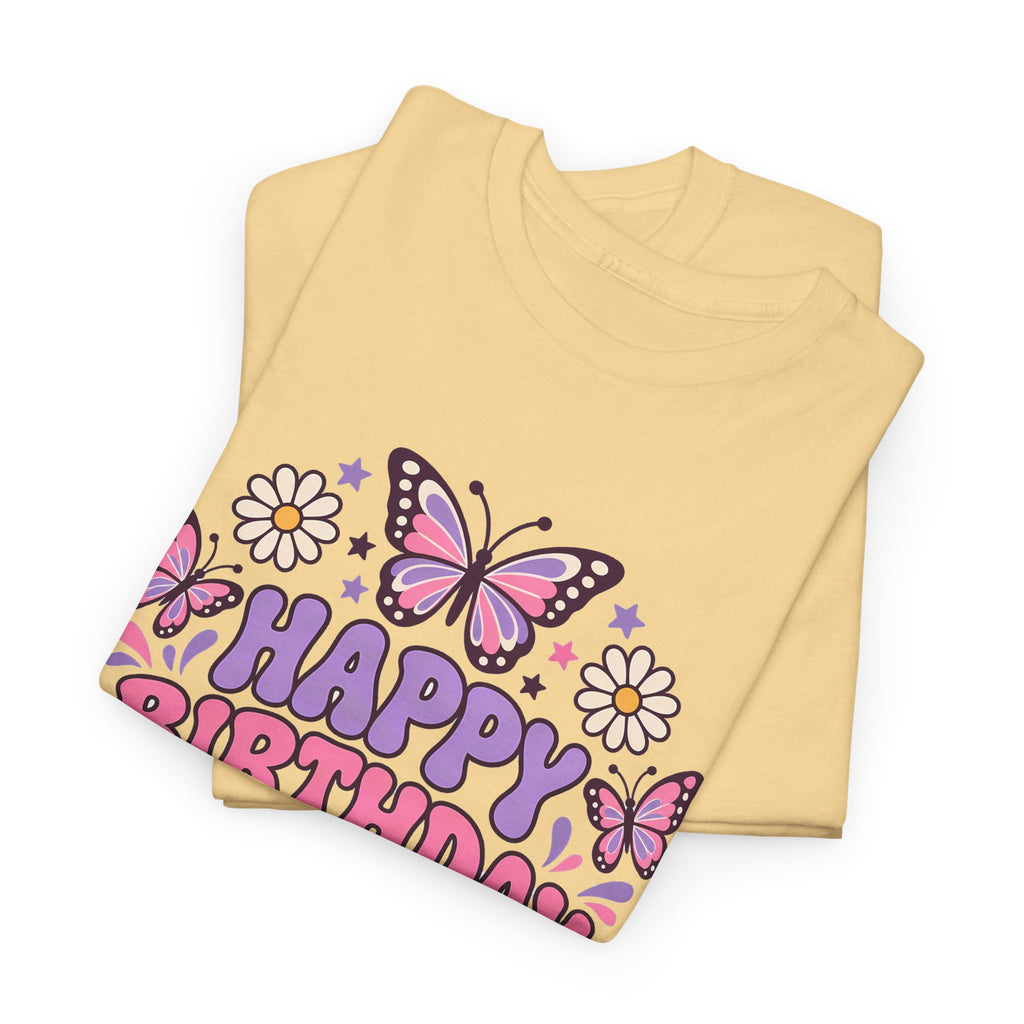 Personalized Butterfly Birthday Shirt – Add Name & Age