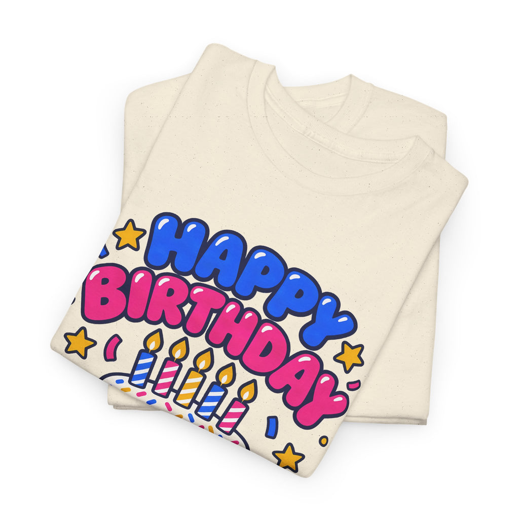 Personalized Birthday Cake Shirt – Add Name & Age