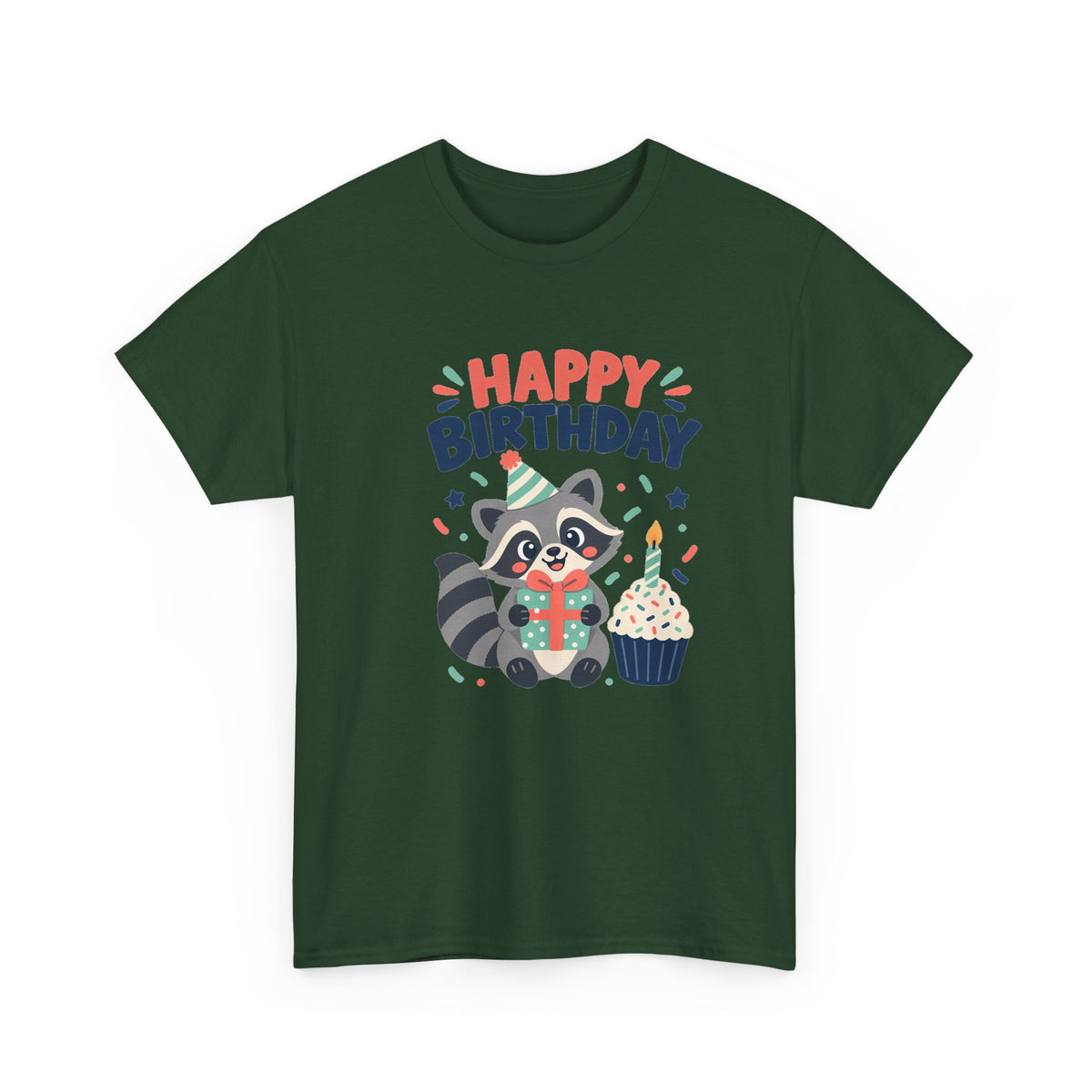 Raccoon Happy Birthday Tee