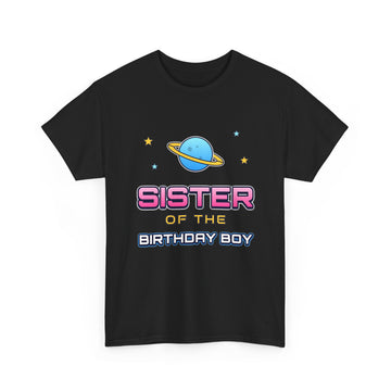 Sister of the Birthday Boy Space Tee
